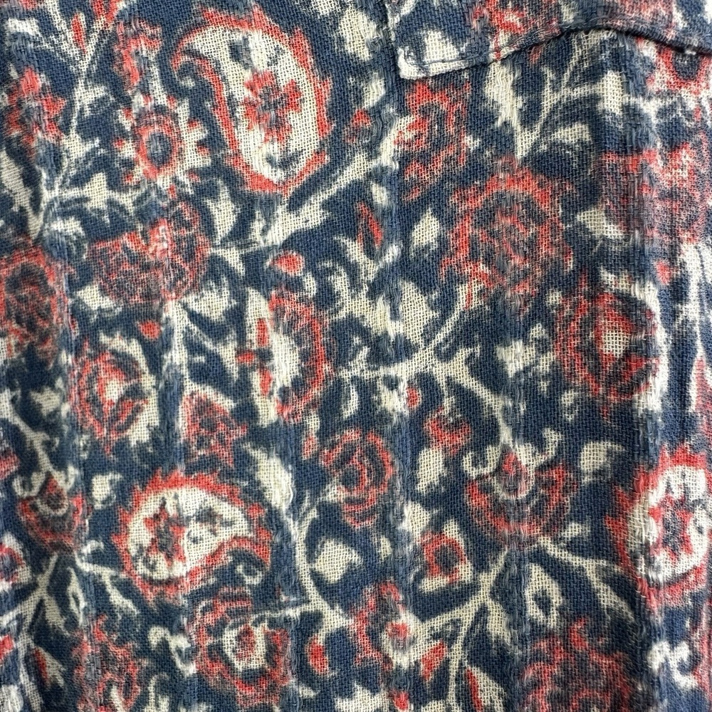 Style & Co Blouse Womens XL Boho Long Sleeve Floral Paisley Print Multicolor Top - Picture 5 of 8